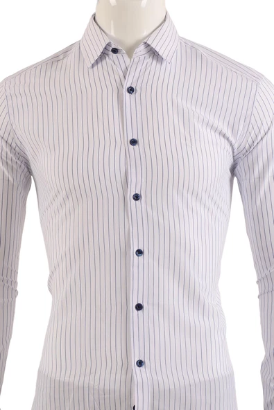 Uzun Kol Slim Fit Gömlek - 3