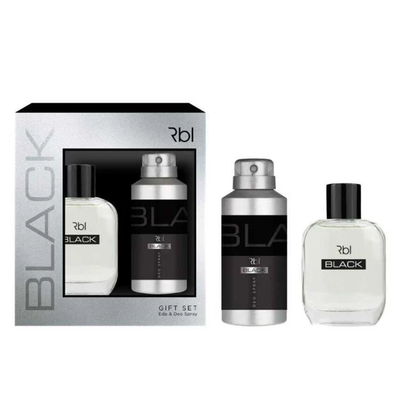 Rbl 50ml Edt+150ml  Deodorant Black Erkek Parfüm Set