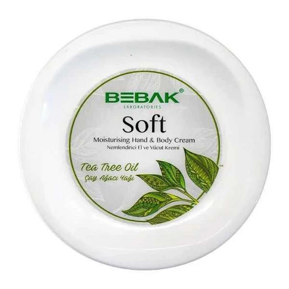 Bebak Soft Nemlendirici El Ve Vücut Kremi 300ml Çay Ağacı Yağ