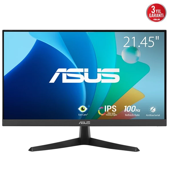 <![CDATA[ASUS 21.5" IPS VY229HF 1MS 100hz HDMI EV Ofis Tipi Monitör (1920 X 1080)]]>