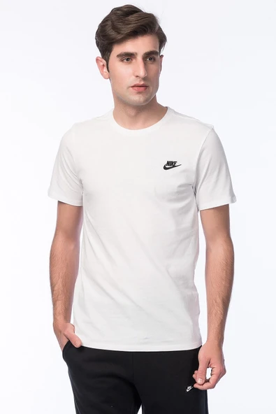 Nike Erkek T-shirt - M Nsw Tee Club Embrd Ftra - 827021-100 - 5