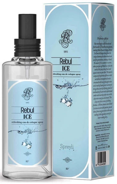 Rebul Ice Kolonya Pvc Sprey 125 Ml