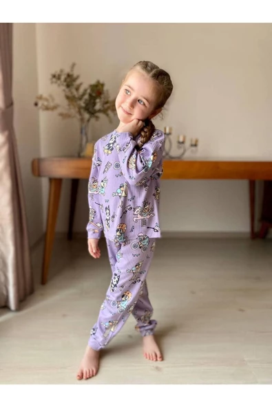 Bluey Kız Çocuk Pijama Takımı