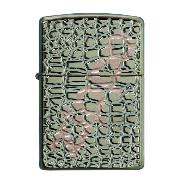 Zippo 29525-000004 Armor Chameleon Zippo Alligator Çakmak