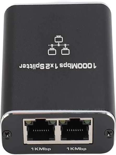 Ethernet Ayırıcı 1'i 2 Arada Çıkış Yüksek Hızlı 1000Mbps Cat5/5e/6/7/8 Kablo İçin Ayırıcı Adaptörü - Resim 3