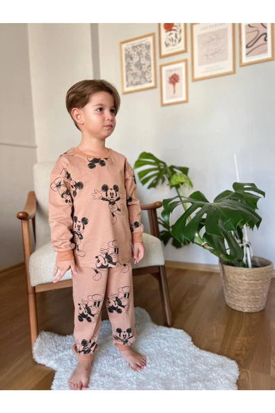 Mickey Mouse Erkek Çocuk Pijama Takımı
