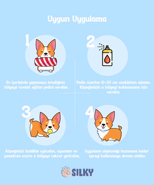 Silky - Kedi Uzaklaştırma ve Tuvalet Eğitim Desteği Spreyi -  500ml - 2