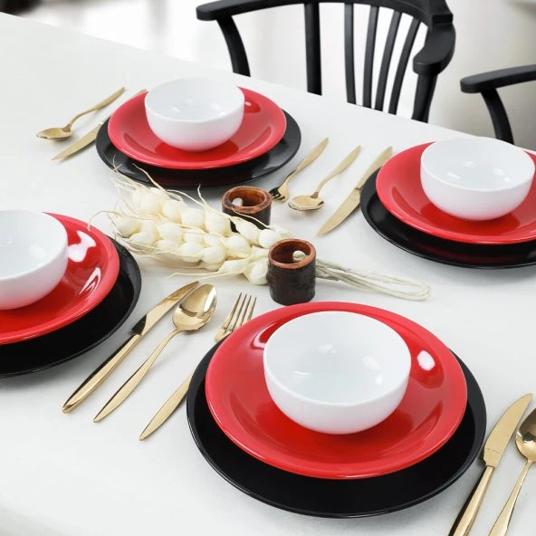 Ege Crimson Yemek Takımı 12 Parça 4 Kişilik - 650 - 6