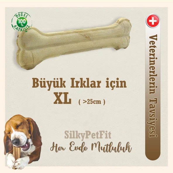 SilkyPetFits - Köpekler için Ödül ve Çiğneme Kemiği -  Beyaz