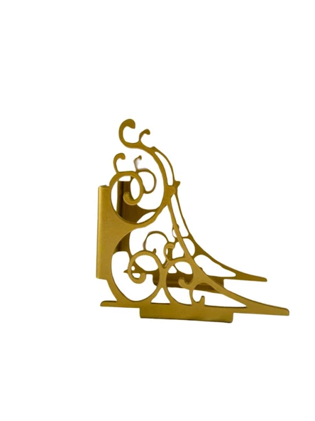 2 ADET ALTIN SARISI DEKORATİF RAF AYAĞI(15CMX15CM)