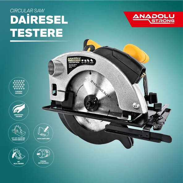 Anadolustrong ANS1008 1200W Daire Testere Sunta Kesme Makinesi Elmas Uçlu Bıçak - 3