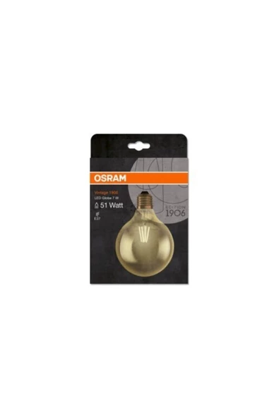Osram Led Globe Flament 6.5W 2400K 720lm E27 Duy Gold Işık Ampul - 2
