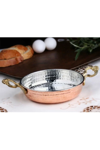 DÖVME BAKIR YUMURTA TAVASI 20 CM - 2