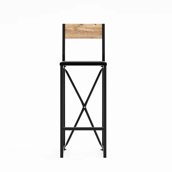 Eportatif Bar Sandalyesi Mutfak Sandalyesi Otel Cafe Döşemeli 1567 - 5