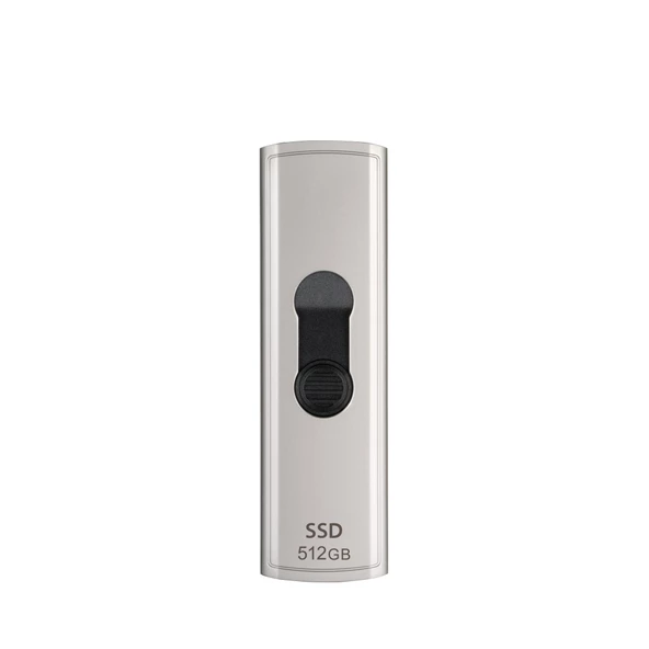 Transcend TS512GESD320A 512GB USB 10Gbps 1050/950MB/s Gizlenebilir Başlıklı Taşınabilir Metal Kasa SSD - 2