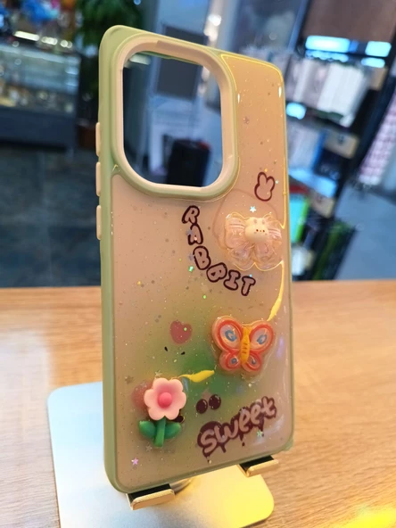 Xiaomi Redmi Note 13 4G Uyumlu Kabartma Figürlü Darbe Korumalı Kapak Rabbıt Kılıf - 2