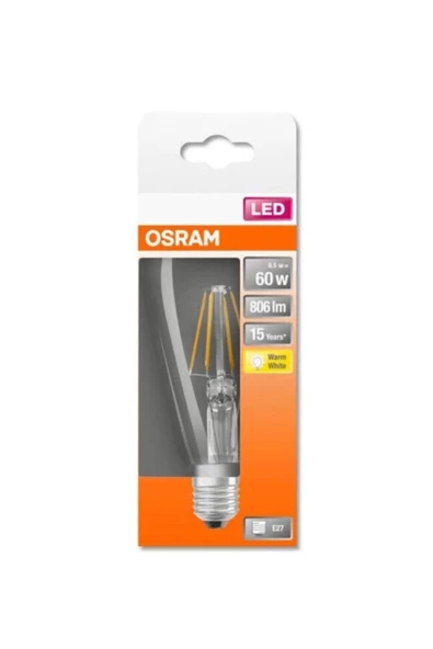 Osram Led Vintage Gold Edison 6.5W 2400K 806lm E27 Duy Flamanlı Sarı Işık Ampul