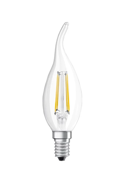 Osram Led 4W 2700K 470lm E14 Duy Flamanlı Sarı Işık Ampul - 4