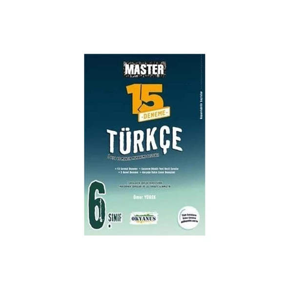 6. Sınıf Master 15 Türkçe Denemesi