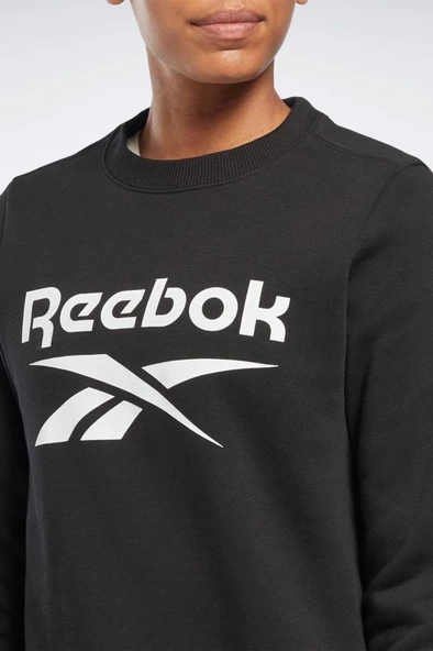 Reebok RI BL Fleece Crew 101473849 Kadın Sweatshirt Siyah XS-XL - 2