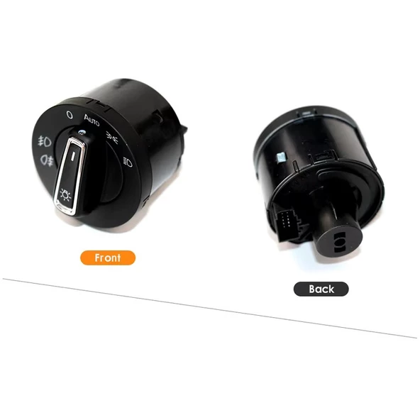 Volkswagen Vw Golf 7 / Passat B8 Leon Kromlu Auto Far Anahtarı - 3