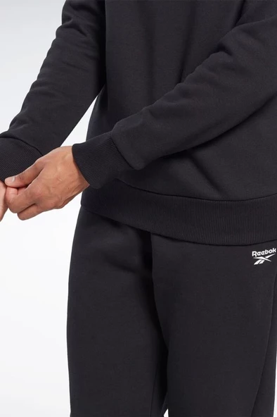 Reebok RI BL Fleece Crew 101473849 Kadın Sweatshirt Siyah XS-XL - 4