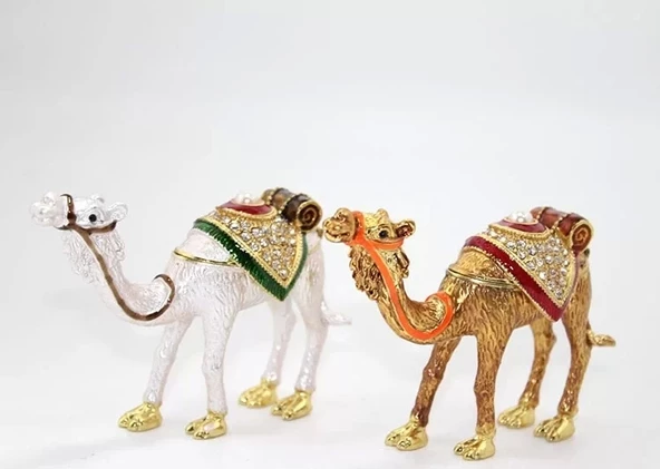Swaroski Taşlı Tekli Deve Figürü Alk1883 ürün görseli