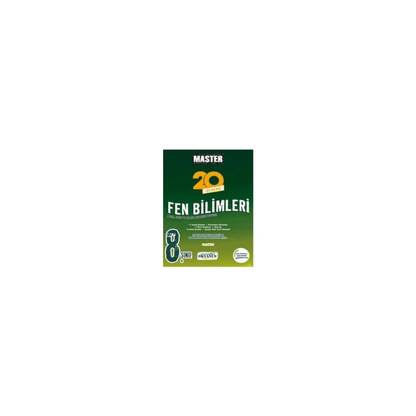 Okyanus 8. Sınıf Master Fen Bilimleri 20 Deneme