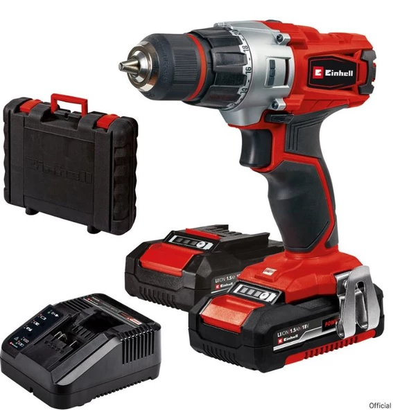 Einhell TE-CD 18/2 2x1,5 Ah Darbesiz Akülü Vida. - 2