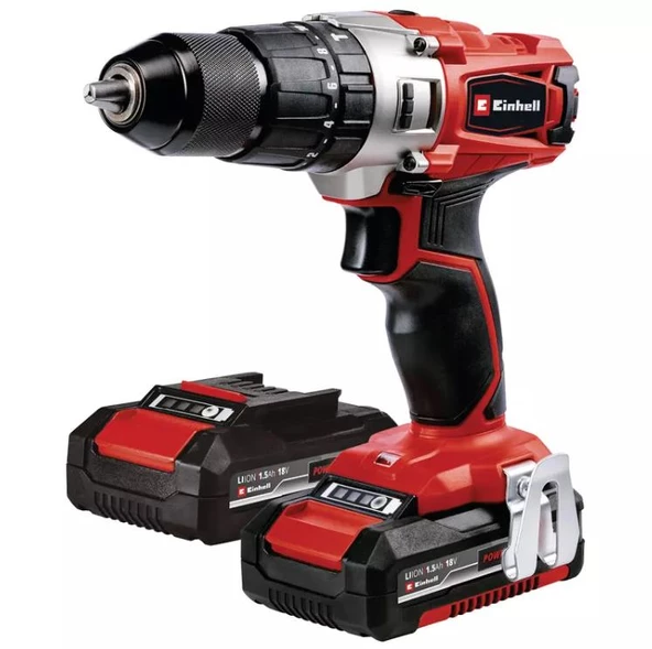 Einhell TE-CD 18/2 2x1,5 Ah Darbesiz Akülü Vida.