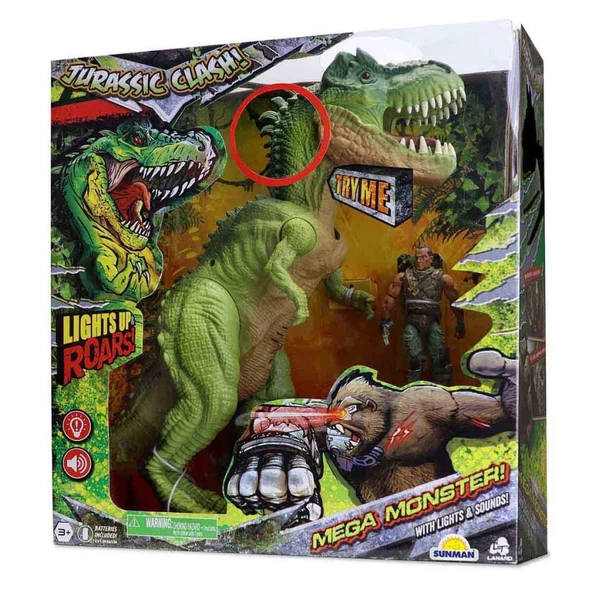 Nessiworld 37087  Sesli ve Işıklı Dinazor Oyun Seti - 3