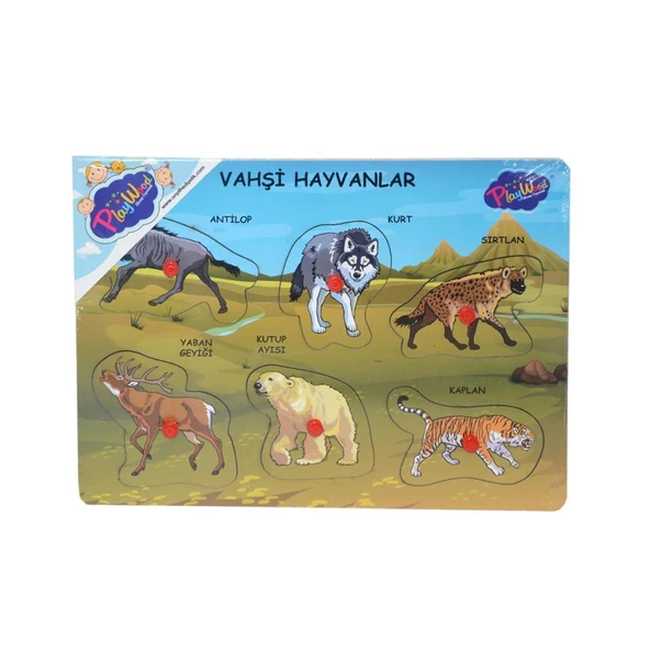 NessiWorldONY-328 329 Onyıl, Ahşap Tutmalı Vahşi Hayvanlar - 3