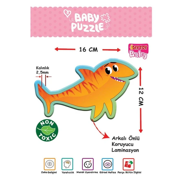 1710 BABY PUZZLE BENİM İLK PUZZLEM DENİZ CANLILARI - 8