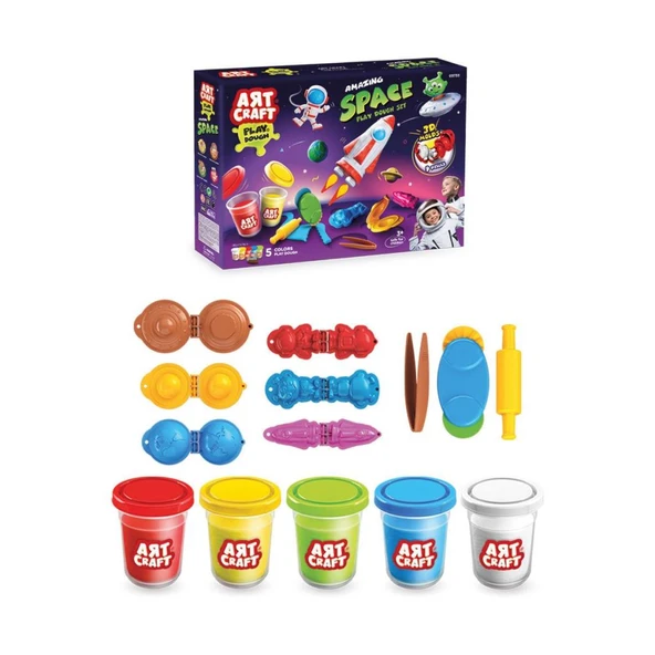 03733 İNANILMAZ UZAY OYUN HAMUR SET 380 GR - 4