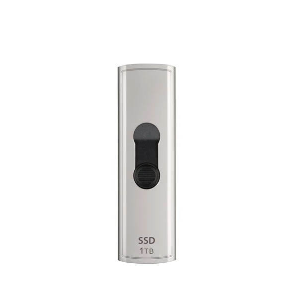 Transcend TS1TESD320A 1TB USB 10Gbps 1050/950MB/s Gizlenebilir Başlıklı Taşınabilir Metal Kasa SSD - 2