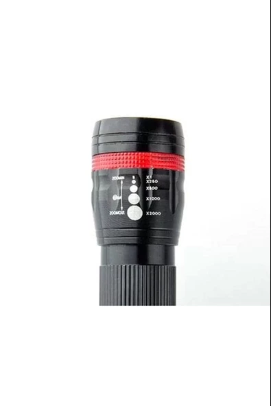 Özel Güvenlikler Için Menzilli Zoomlu Pilli El Feneri Dayanıklı - Resim 2