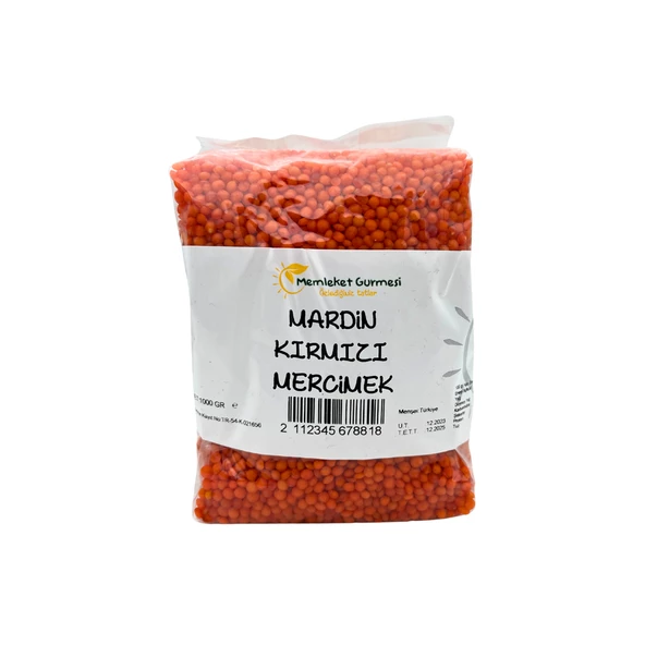 Mardin Kırmızı Mercimek 1000 g ürün görseli 1
