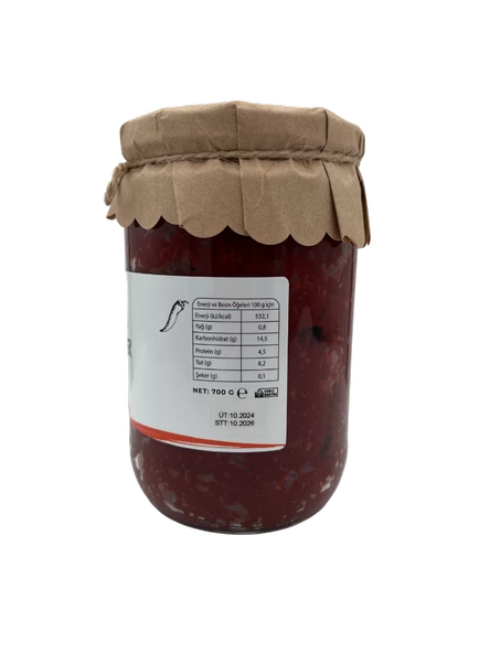 Antep Güneş Kurutma Tatlı Biber Salçası 700 GR - 2