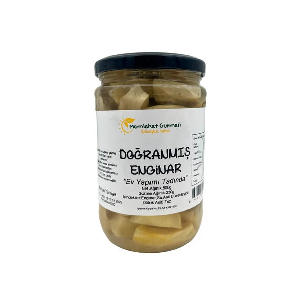 Enginar Doğranmış Konserve 600 gr (660 cc)