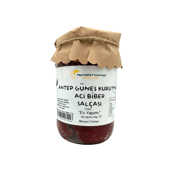Antep Güneş Kurutma Acı Biber Salçası 700 GR