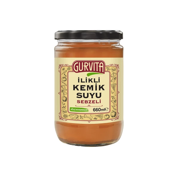 Gurvita İlikli Kemik Suyu Sebzeli 660 ml - 2