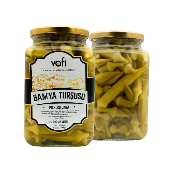 Vafi Turşu Serisi Bamya Turşusu 1000cc-500gr - 2