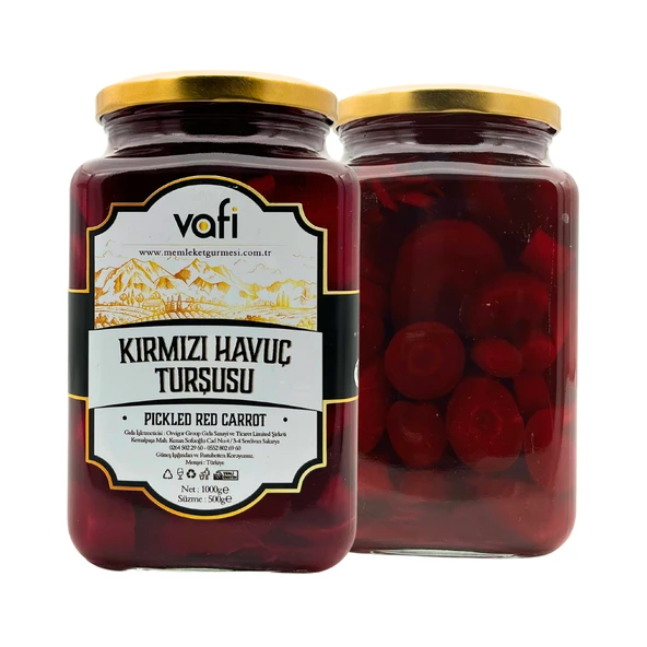 Vafi Turşu Serisi Kırmızı Havuç Turşusu 1000cc-500gr - 2