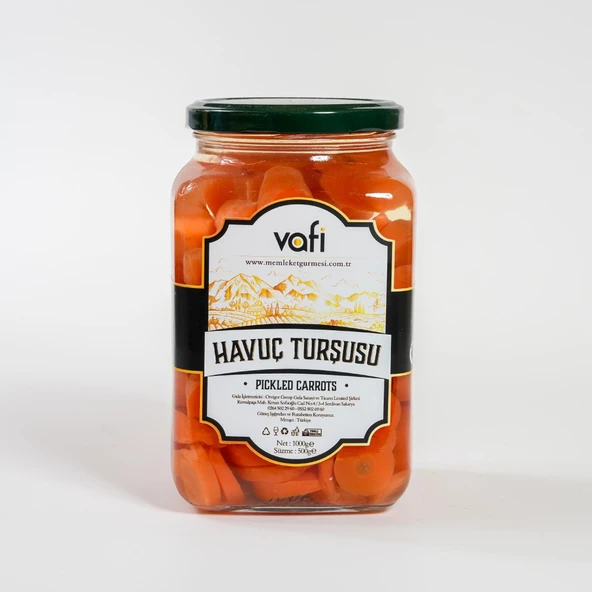Vafi Turşu Serisi Havuç Turşusu 1000cc-500gr