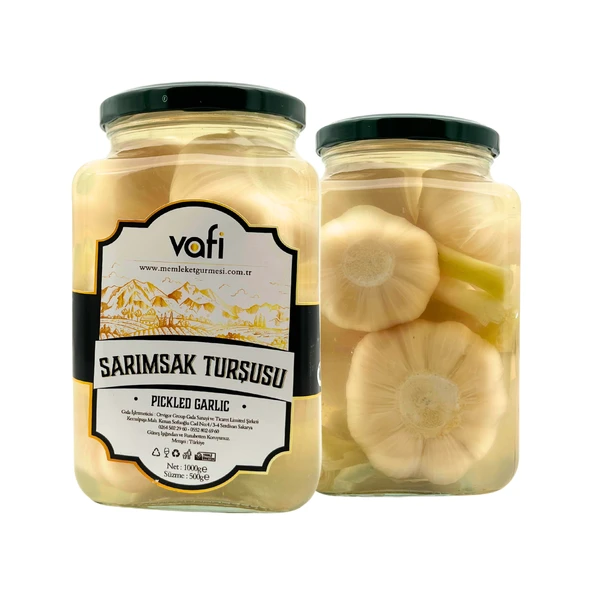 Vafi Turşu Serisi Sarımsak Turşusu 1000cc-500gr - 2