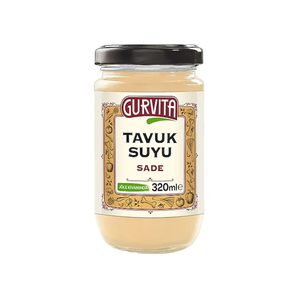 Gurvita Tavuk Suyu Sade 320 ml