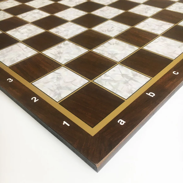 Star Polyester Kaplama Sedef Satranç Tablası 54X54 cm - 6