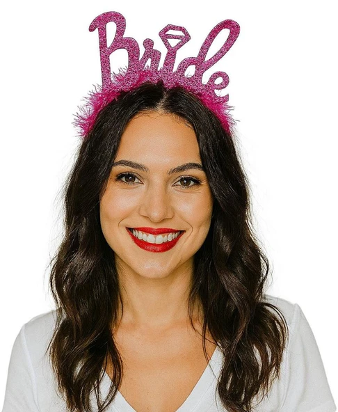 Nessiworld    Gümüş Renk Bekarlığa Veda İtalik Yazı Alyanslı Bride Taç - 3