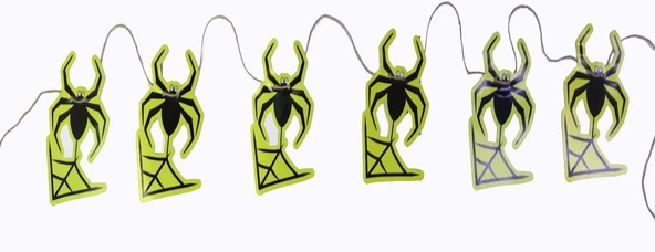 Nessiworld  Örümcek Şekilli Asmalı Halloween Flama Banner Afiş 2 Metre - 2