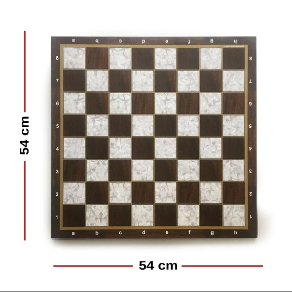 Star Polyester Kaplama Sedef Satranç Tablası 54X54 cm - 3